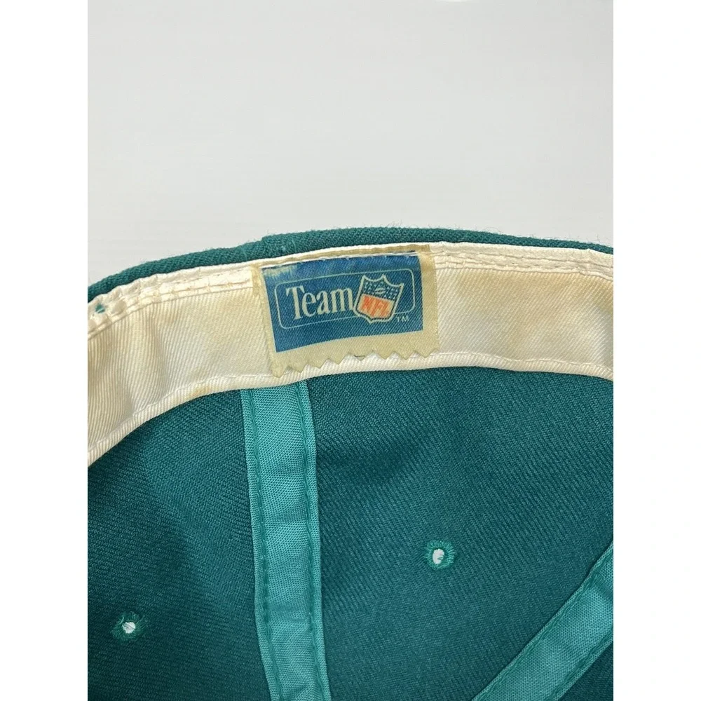 Vtg 90's Miami Dolphins Script Hat Sports Specialties 100% Wool Fitted Size 7